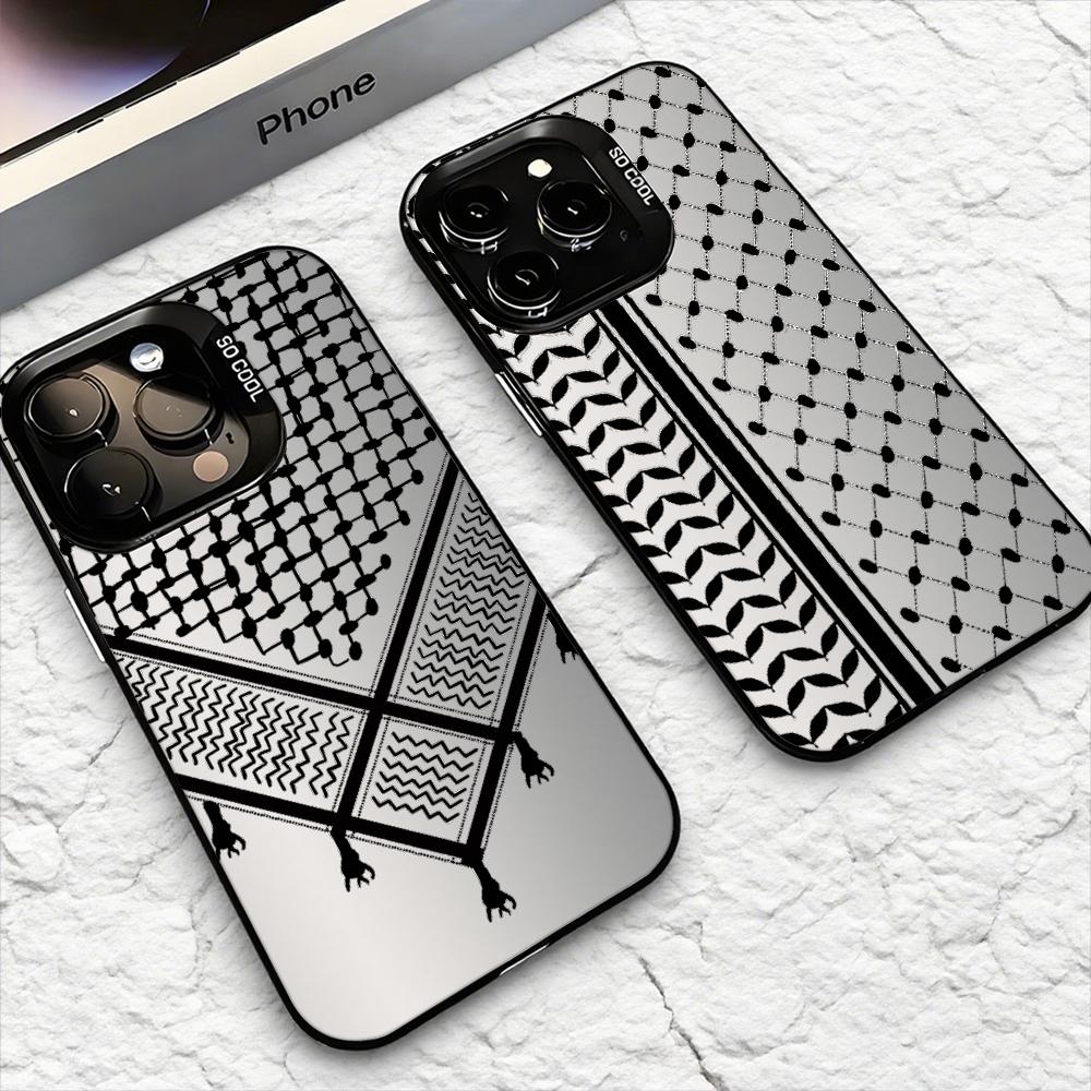 Usb Charger - ケフィエ・パレスチナ柄 iPhoneケース iPhone 17 16 15