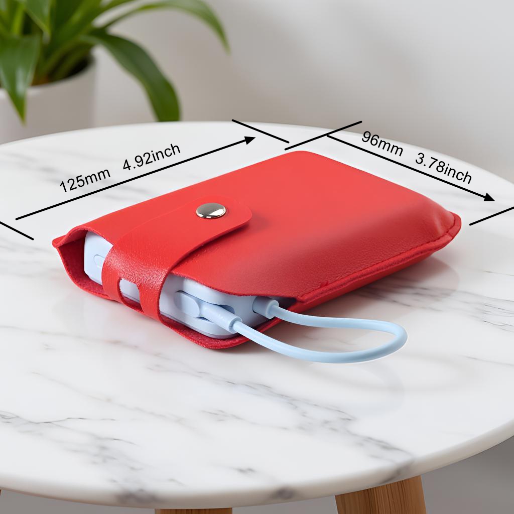 Power Bank - Xiaomi 磁気パワーバンク 10000 7.5W 内蔵スタンド付きモバイルバッテリー保護カバー PU