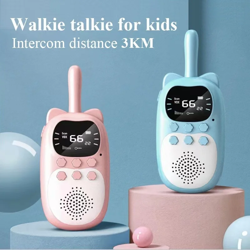 Electronics Gadgets For Gift - 子供用スパイガジェットベビーラジオ電話3km範囲クリスマス誕生日プレゼント男の子女の子子供用トランシーバー2個電子玩具