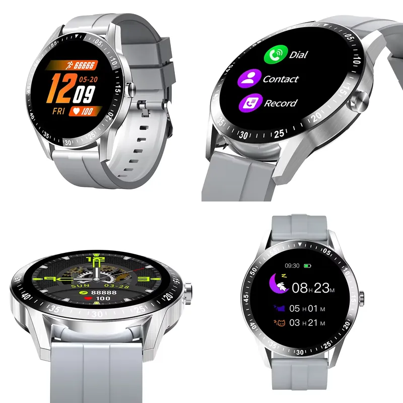 Smart Watch - 電話機能と天気予報機能付きフィットネストラッカー IP67防水 睡眠モニタリング機能付きスマートウォッチ