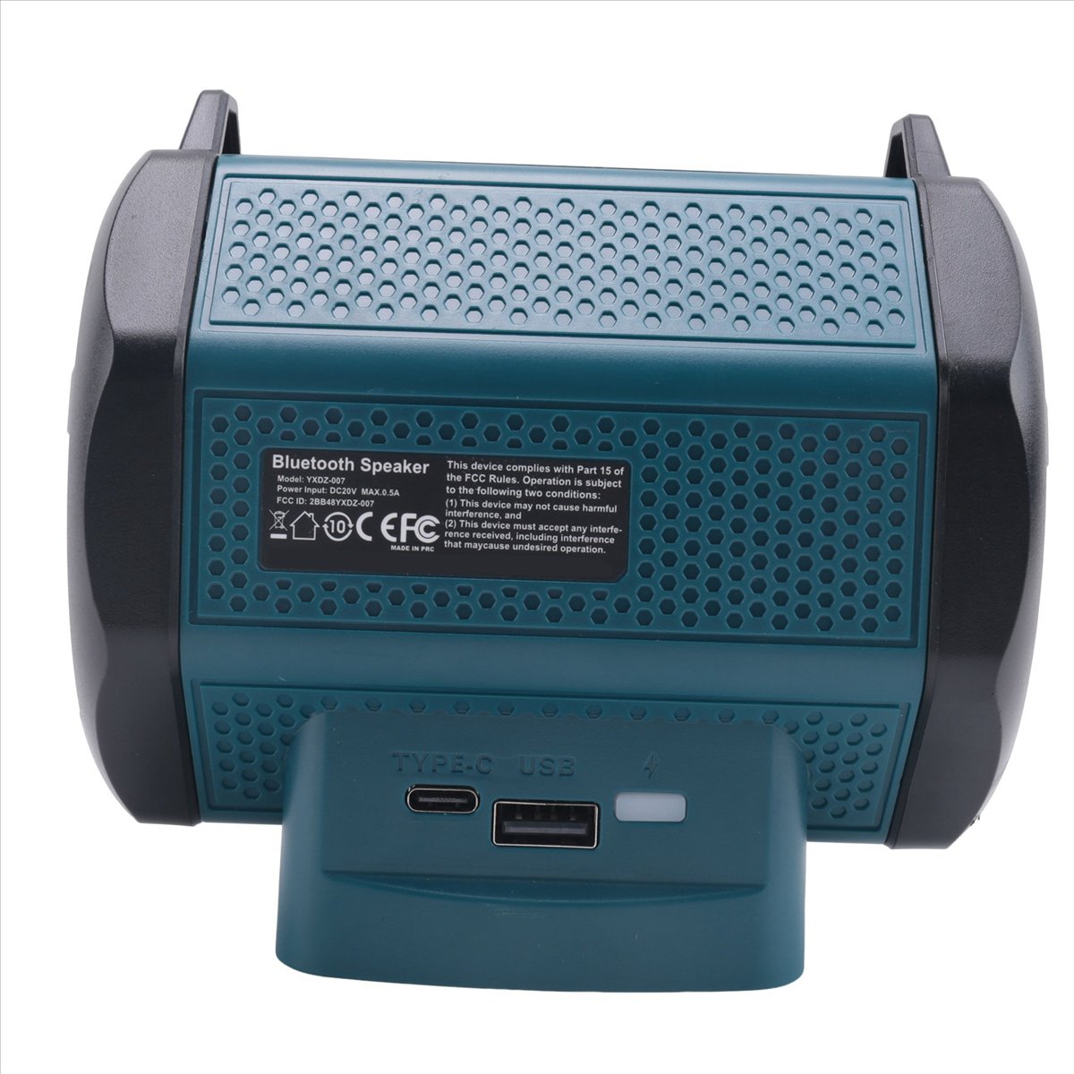Bluetooth Speaker - *X07A ポータブルコードレス Bluetooth スピーカー、ボッシュ 18-20V リチウムイオンバッテリー対応、USB