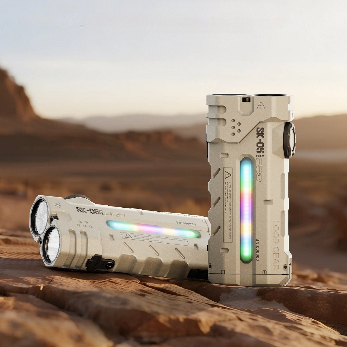 Power Bank - LOOP多機能MAOフラットLED懐中電灯 4360ルーメン 充電式サーチライト 磁気テール付き ハイキングや日常携帯に最適