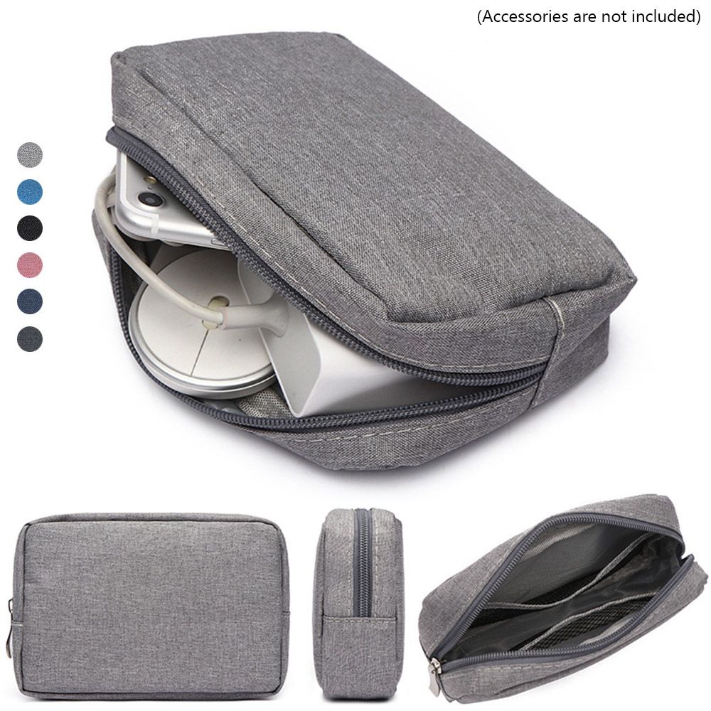 Cable Organizer - ポータブルUSBケーブルイヤホンオーガナイザー収納バッグガジェットデバイスポーチメイクアップカバーデジタルアクセサリー