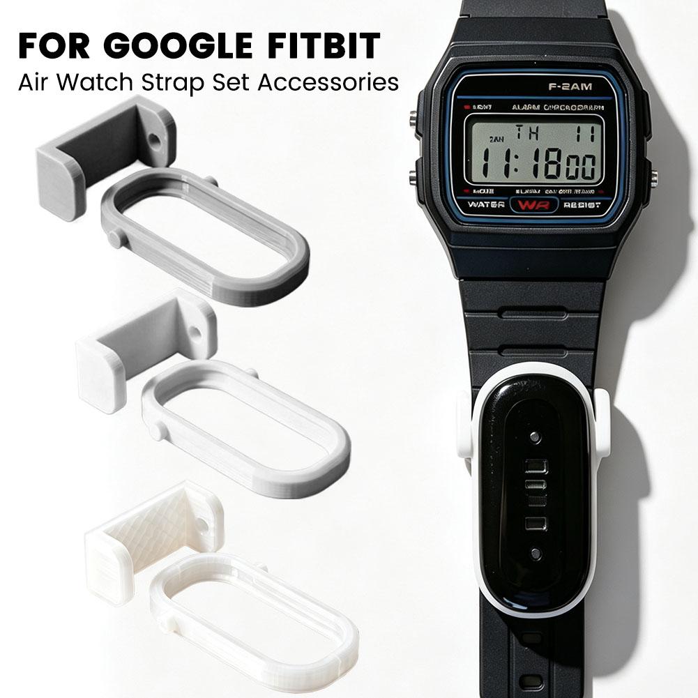 Smart Watch - Fitbit Air ウォッチバンドアダプターブラケットキット 3D プリントストラップ変換ホルダーアクセサリー Google