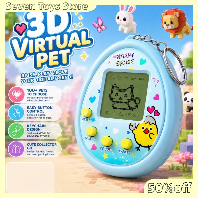 Electronics Gadgets For Gift - インタラクティブ3Dバーチャルペットトイ アクアブルー コレクターズエディション 電子ゲームコンパニオン デスクトップガジェット ゲーマー向けギフト