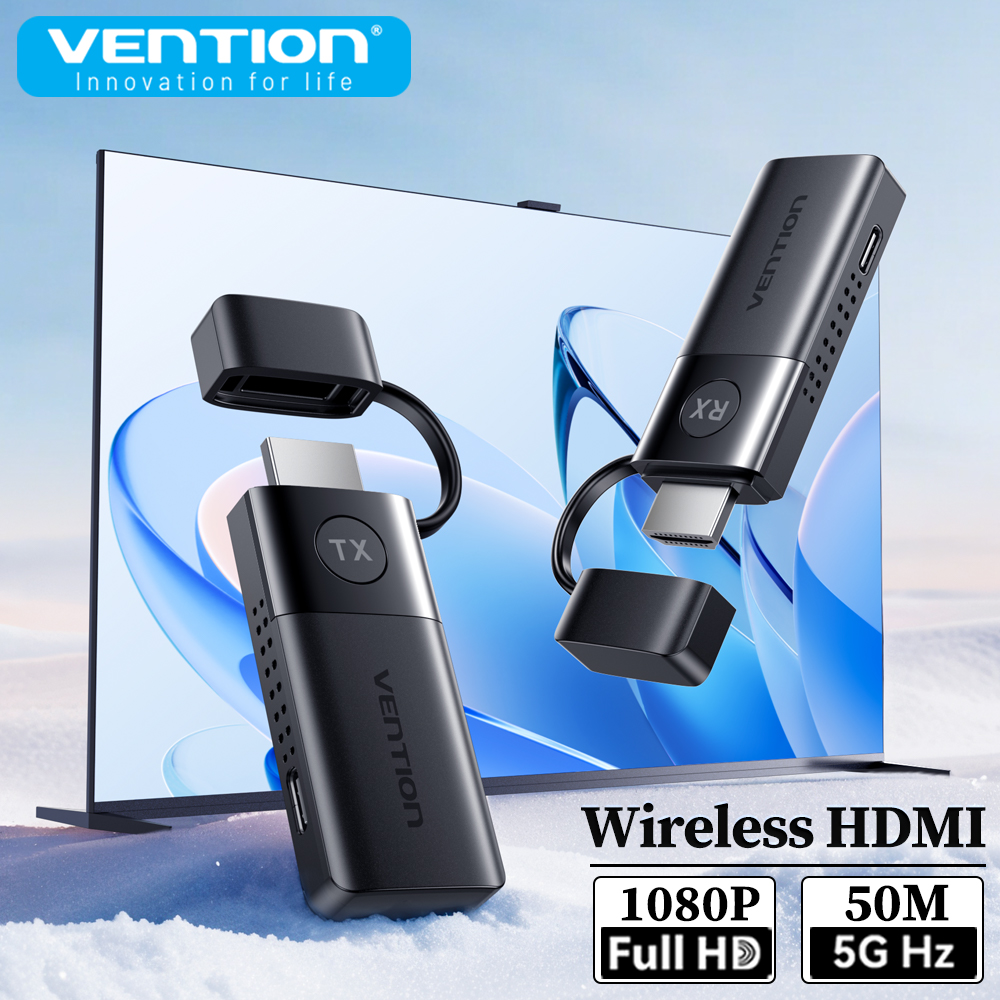 Hdmi Adapter - Vention ワイヤレス HDMI トランスミッターとレシーバー 1080P@60Hz 5GHz