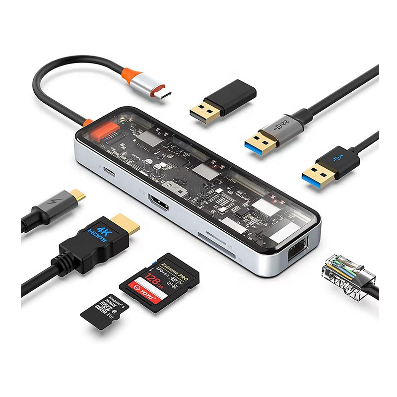 USB-Cハブ。4Kポート、イーサネットポート、100W P - Usb Hub のレビューと価格