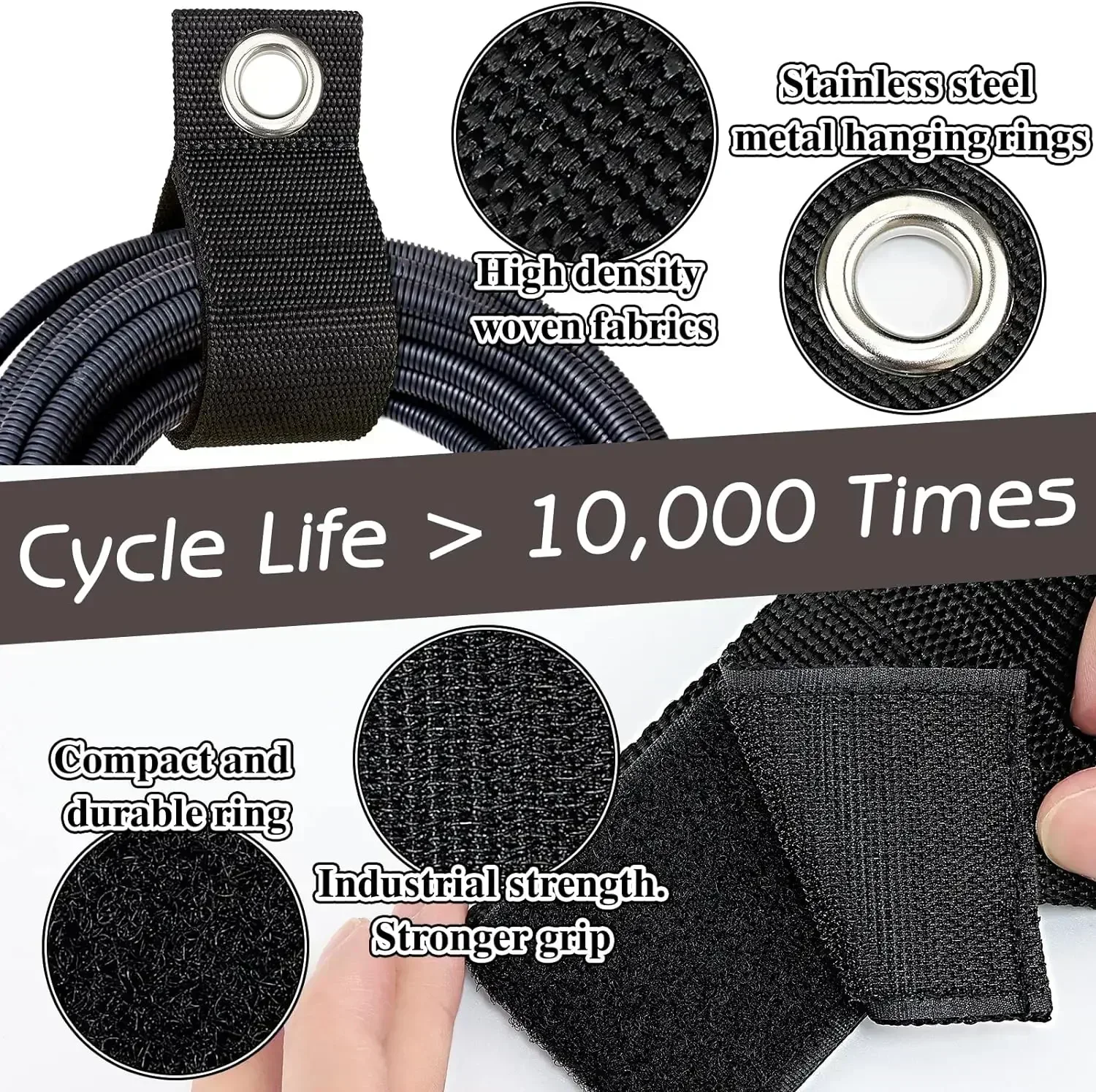 頑丈な収納ストラップ、再利用可能な延長コード整理用具、ケーブ - Cable Organizer のレビューと価格
