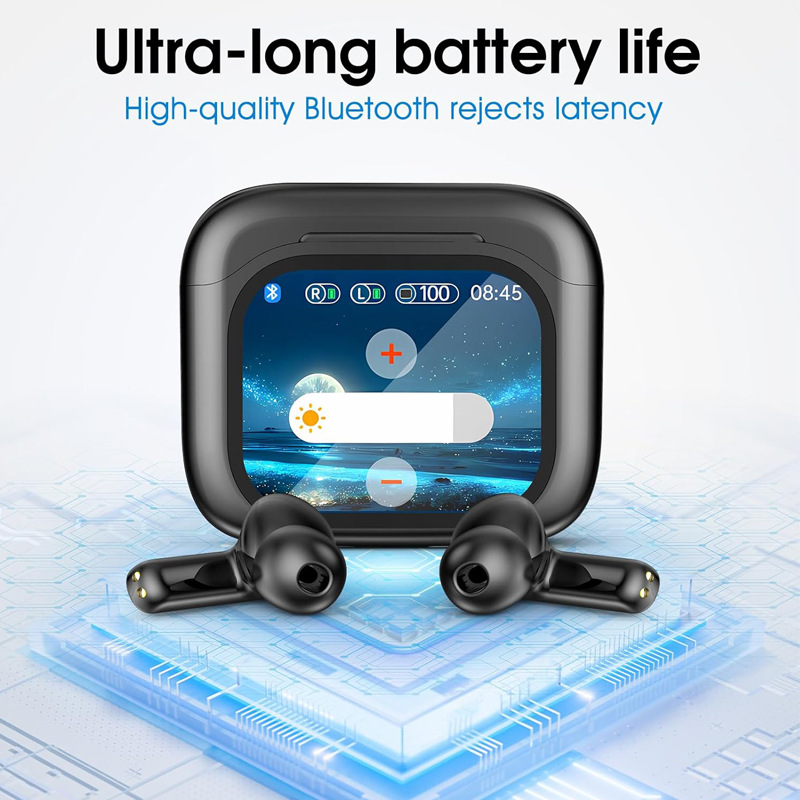 スマートAI翻訳機能付きBluetoothイヤホン LCDデ - Headphones Wireless のレビューと価格
