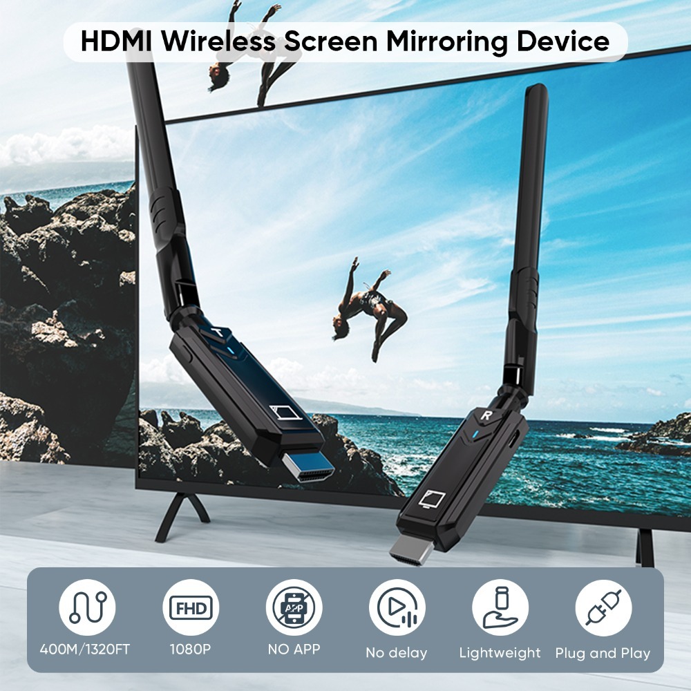 1x1 1x2 1x4 ワイヤレス HDMI エクステンダー - Hdmi Adapter のレビューと価格