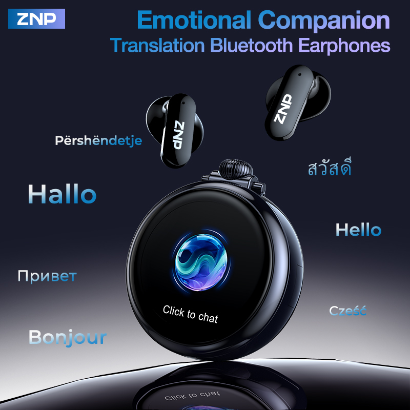 2026年最新ZNPワイヤレスAI翻訳イヤホン 感情的な仲間 - Headphones Wireless のレビューと価格
