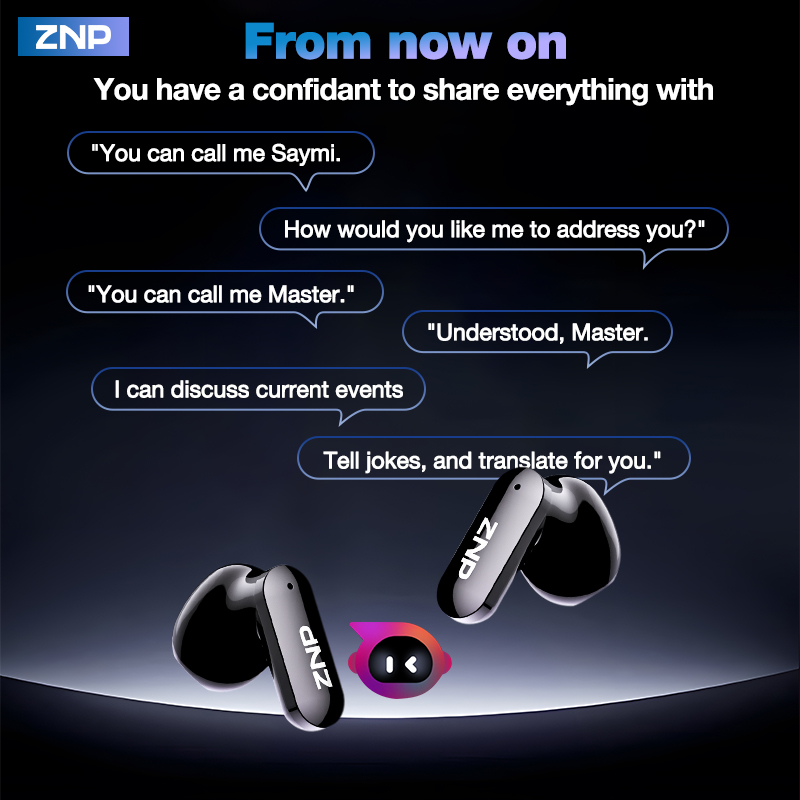 2026年最新ZNPワイヤレスAI翻訳イヤホン 感情的な仲間 - Headphones Wireless のレビューと価格