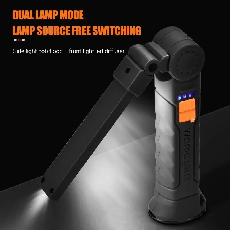 ポータブル COB LED 懐中電灯 USB 充電式ワークラ - Power Bank のレビューと価格