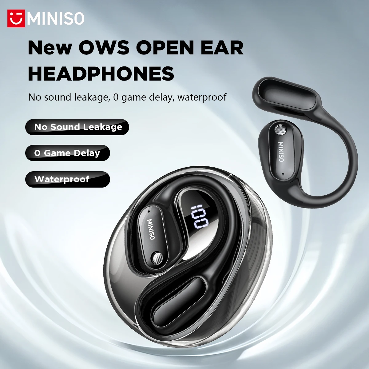 MINISO MS190 リアルタイムAI音声翻訳イヤホン。 - Wireless Charger のレビューと価格