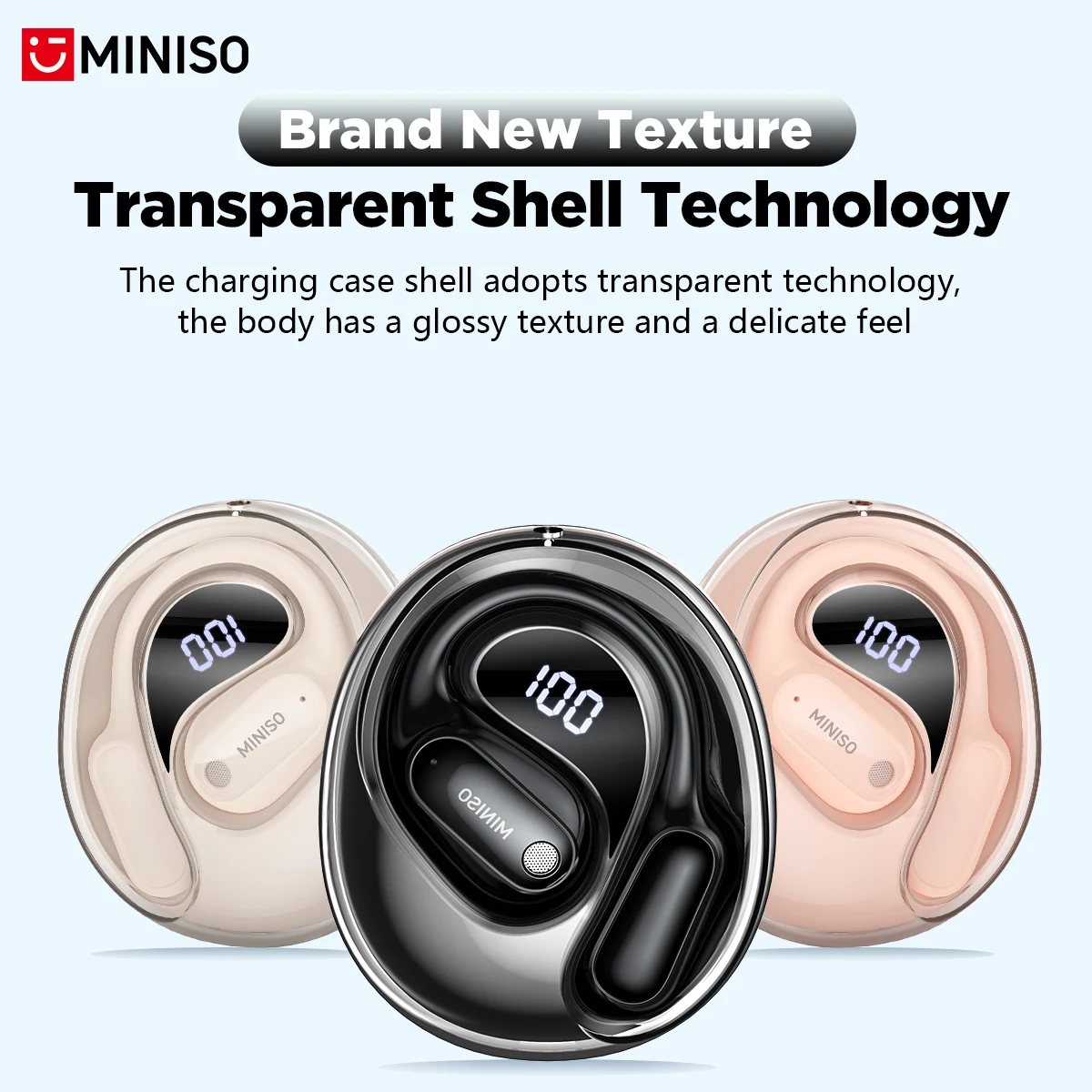 MINISO MS190 リアルタイムAI音声翻訳イヤホン。 - Wireless Charger のレビューと価格