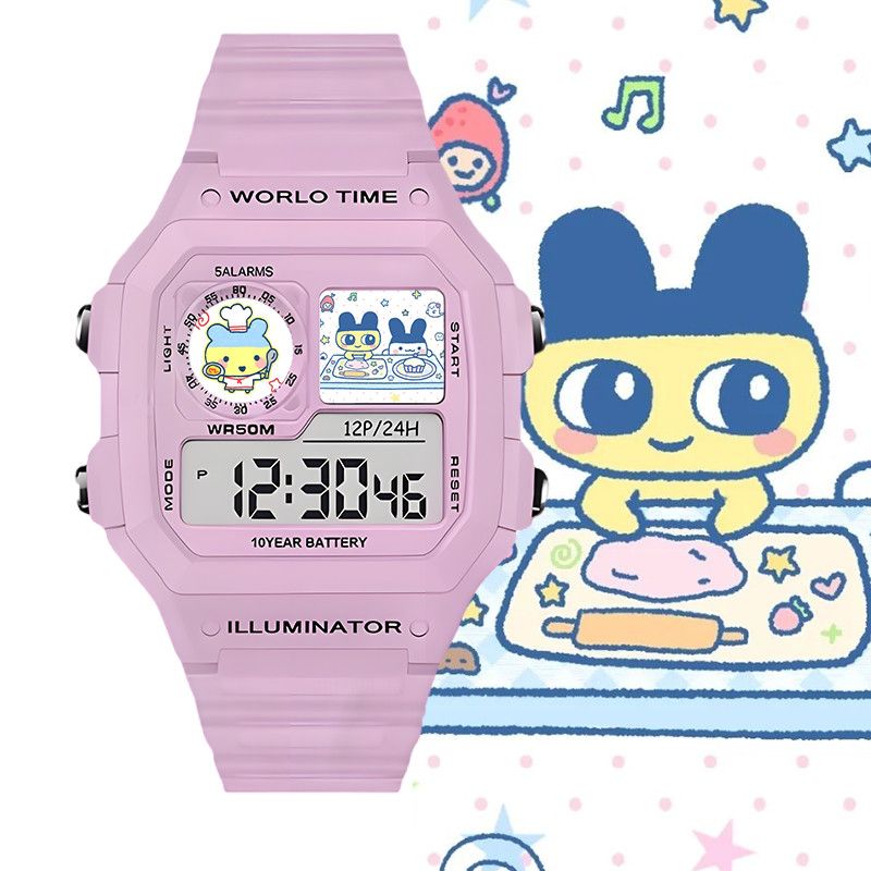 たまごっちスマート電子時計ビッグマウスジマミ学生用電子時計ク - Smart Watch のレビューと価格