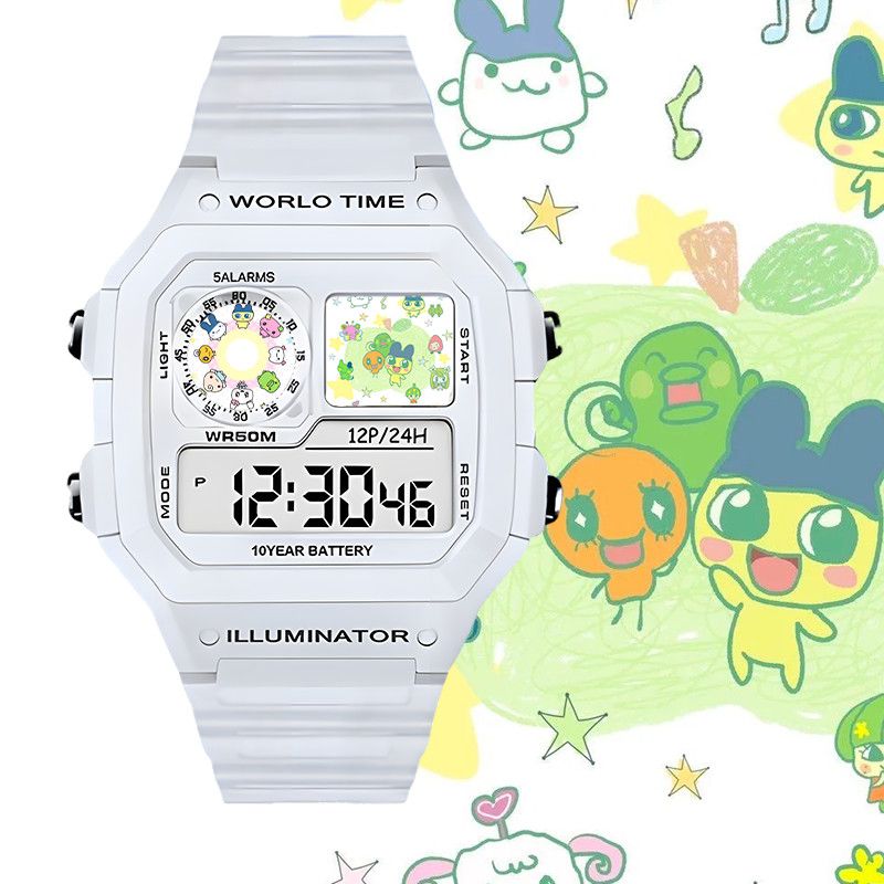 たまごっちスマート電子時計ビッグマウスジマミ学生用電子時計ク - Smart Watch のレビューと価格
