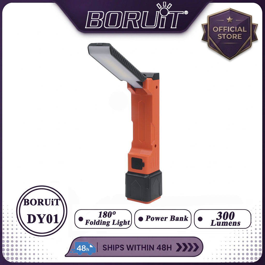BORUiT 300LM LED 作業灯ズーム懐中電灯タイプ - Power Bank のレビューと価格