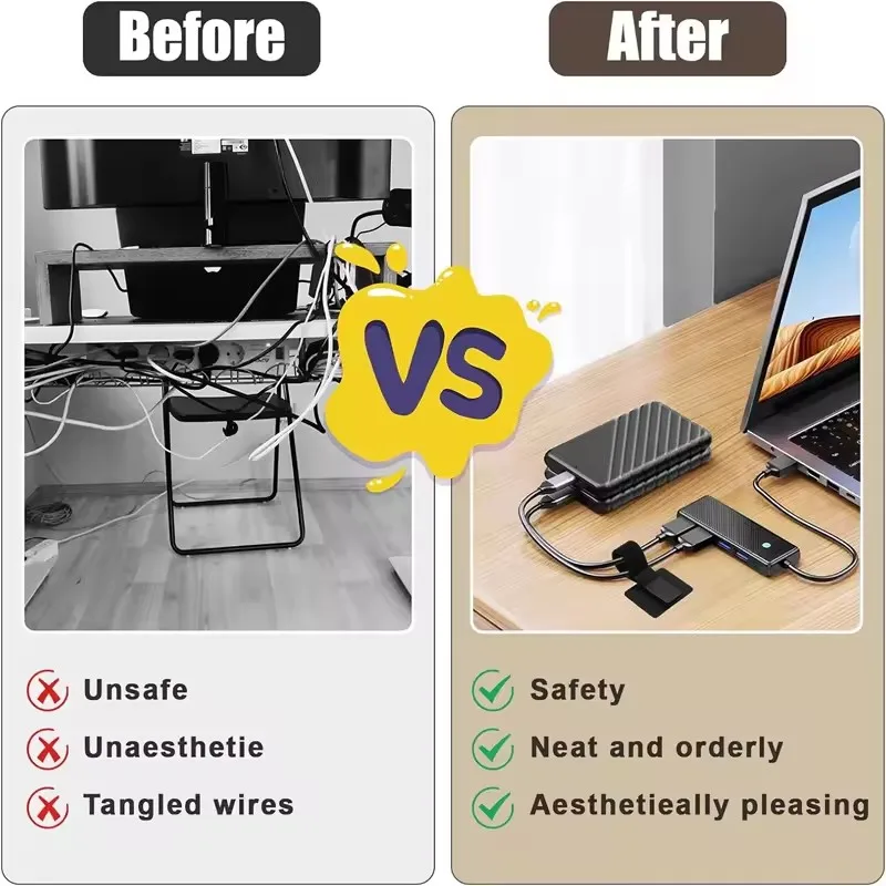 4-40個入り、デスク下ケーブル整理用、ワイヤーホルダー、コ - Cable Organizer のレビューと価格
