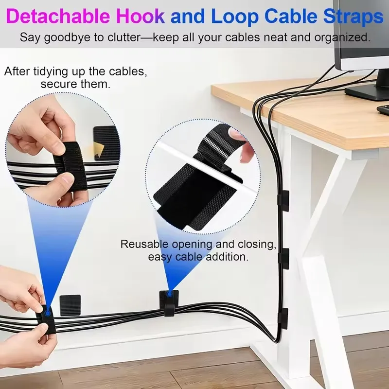 4-40個入り、デスク下ケーブル整理用、ワイヤーホルダー、コ - Cable Organizer のレビューと価格