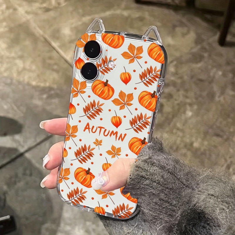 秋のカボチャと落ち葉柄のiPhoneケース（iPhone 1 - Usb Charger のレビューと価格