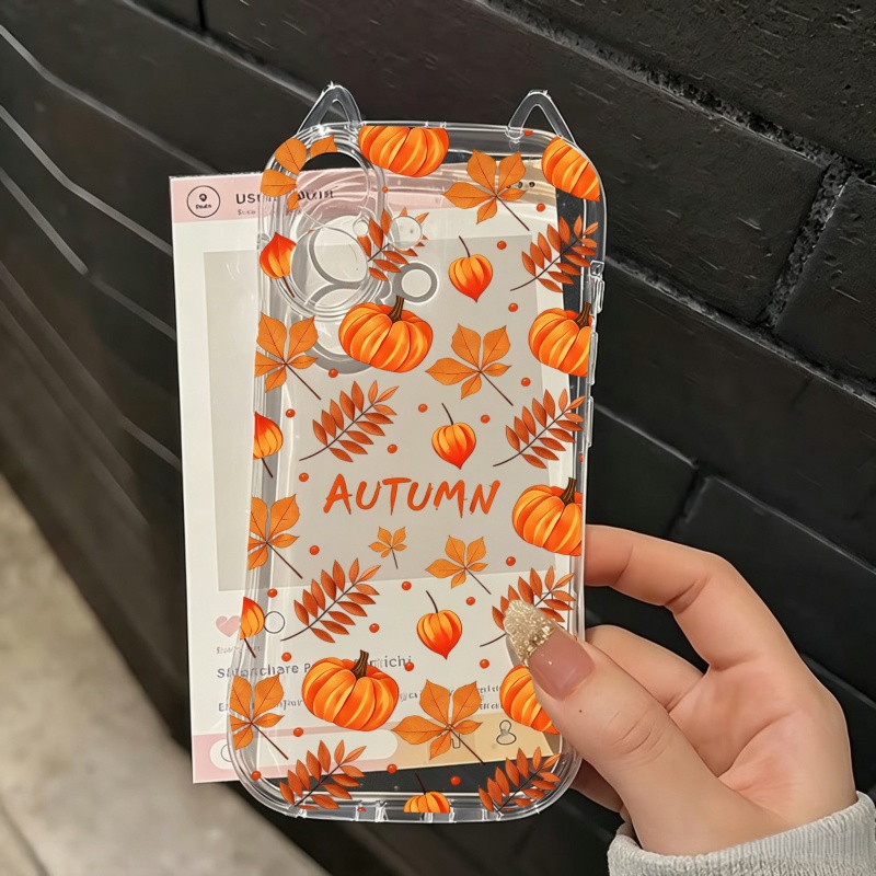 秋のカボチャと落ち葉柄のiPhoneケース（iPhone 1 - Usb Charger のレビューと価格