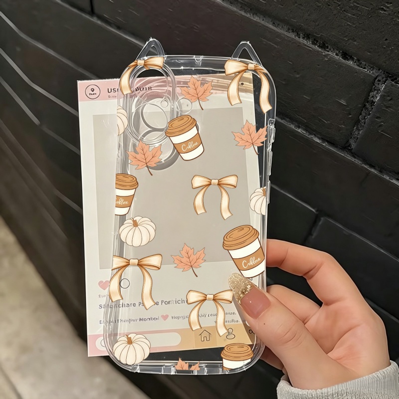 秋のカボチャと落ち葉柄のiPhoneケース（iPhone 1 - Usb Charger のレビューと価格