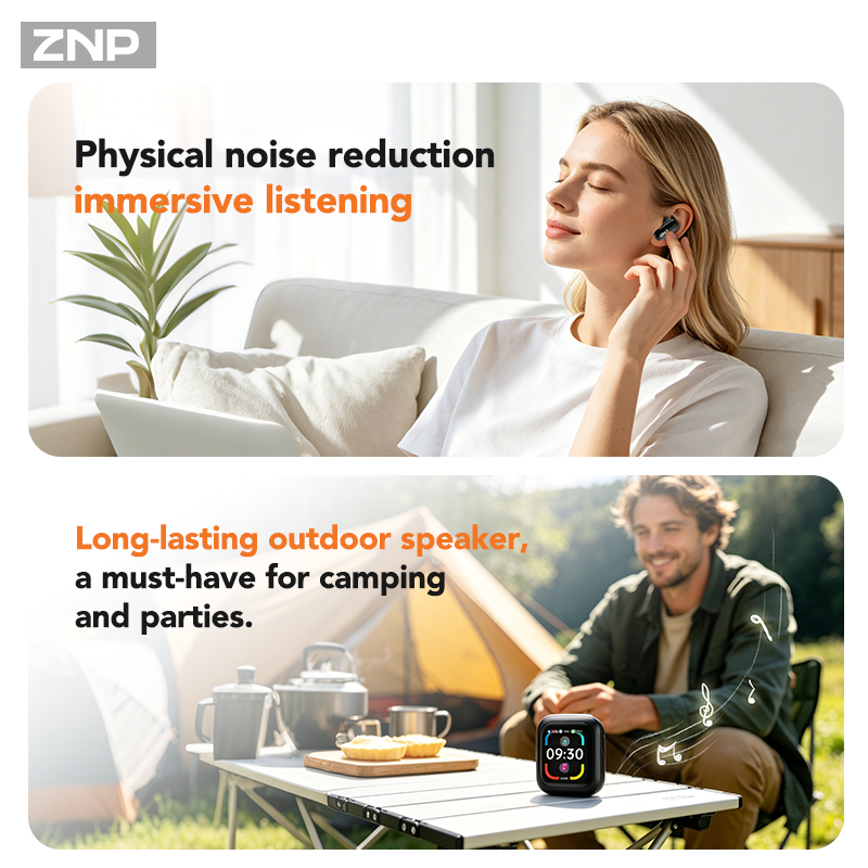 ZNP N04 TWS ワイヤレスイヤホン。タッチスクリーン - Headphones Wireless のレビューと価格