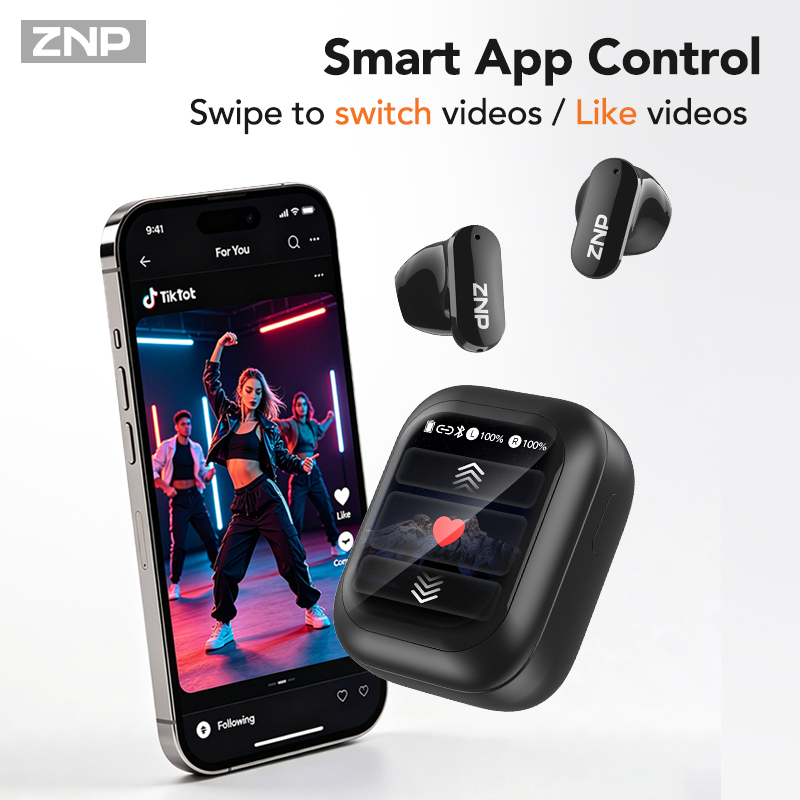 ZNP N04 TWS ワイヤレスイヤホン。タッチスクリーン - Headphones Wireless のレビューと価格