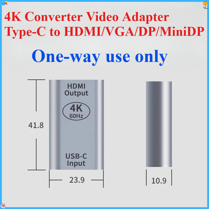 4K コンバーター ビデオ アダプター Type-C to  - Electronics And Gadgets Ce のレビューと価格