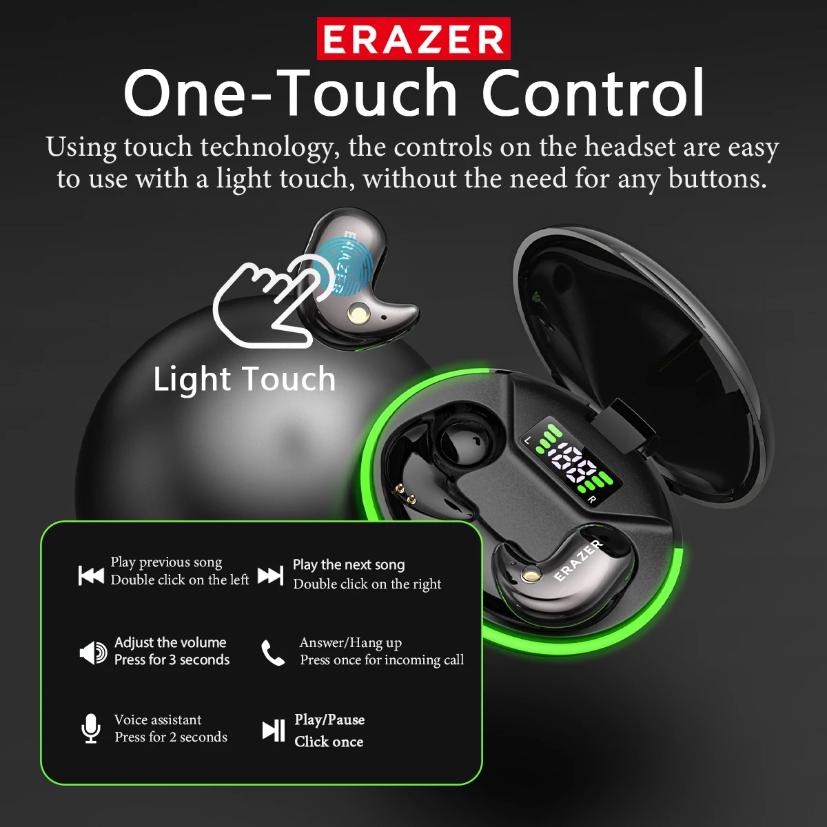 EARZER XF58 インイヤー型Bluetoothヘッド - Wireless Charger のレビューと価格