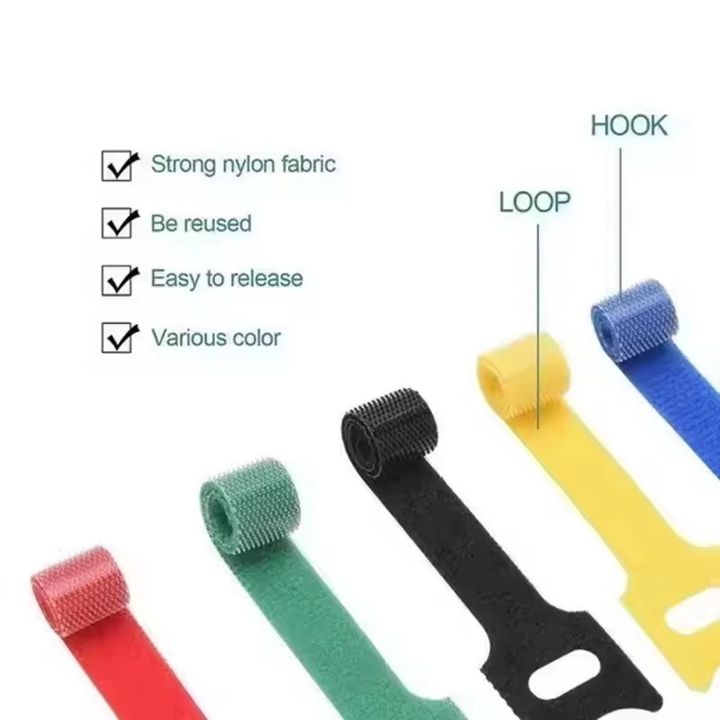 100個入り、繰り返し使えるケーブル結束バンド。マウスやイヤ - Cable Organizer のレビューと価格