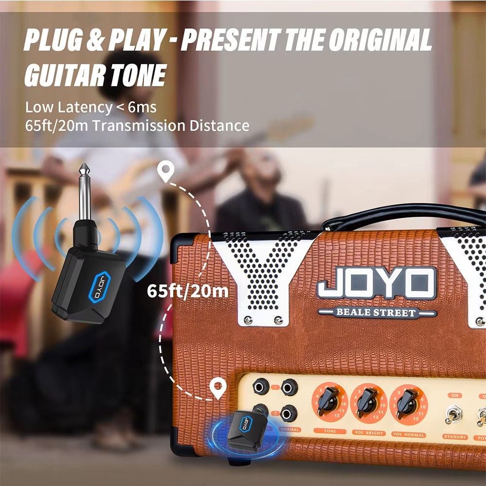 JOYO JW-06 ワイヤレスギターシステム 5.8GHz - Wireless Charger のレビューと価格