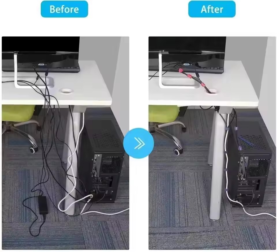 10/30/50個入り 再利用可能なフック＆ループケーブルタ - Cable Organizer のレビューと価格