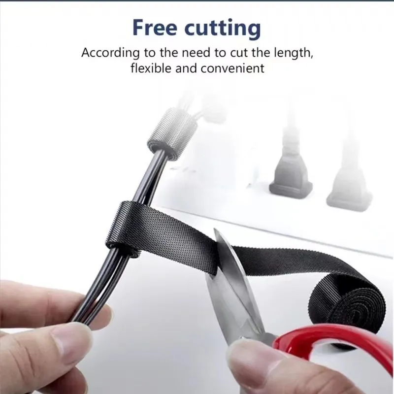 1/5mケーブル整理用具、ケーブル管理テープ、ワイヤー巻き取 - Cable Organizer のレビューと価格