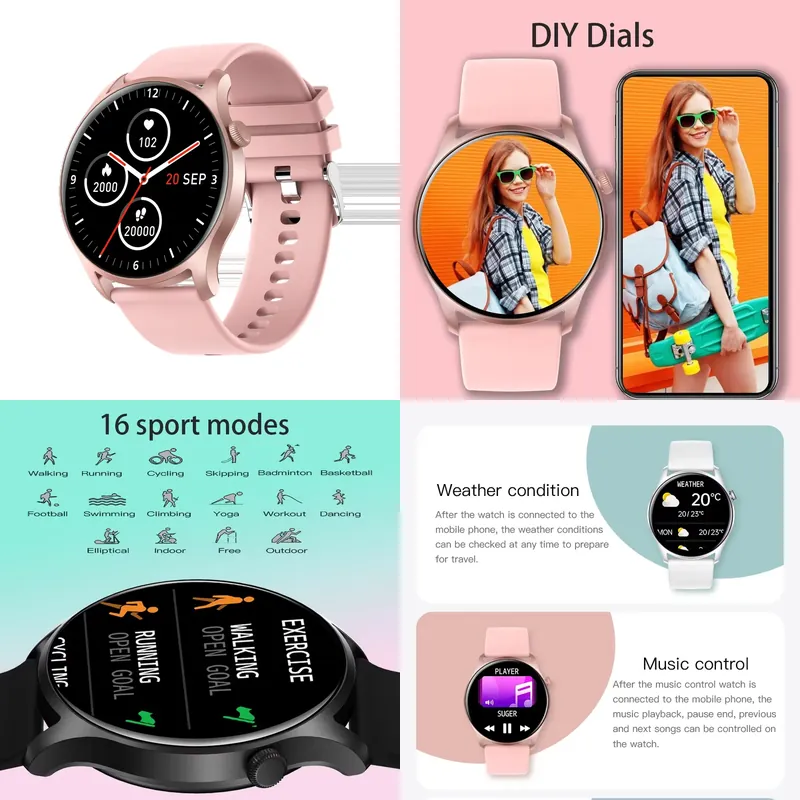 SENBONO MAX8 男性スマートウォッチ女性用音楽フィ - Smart Watch のレビューと価格