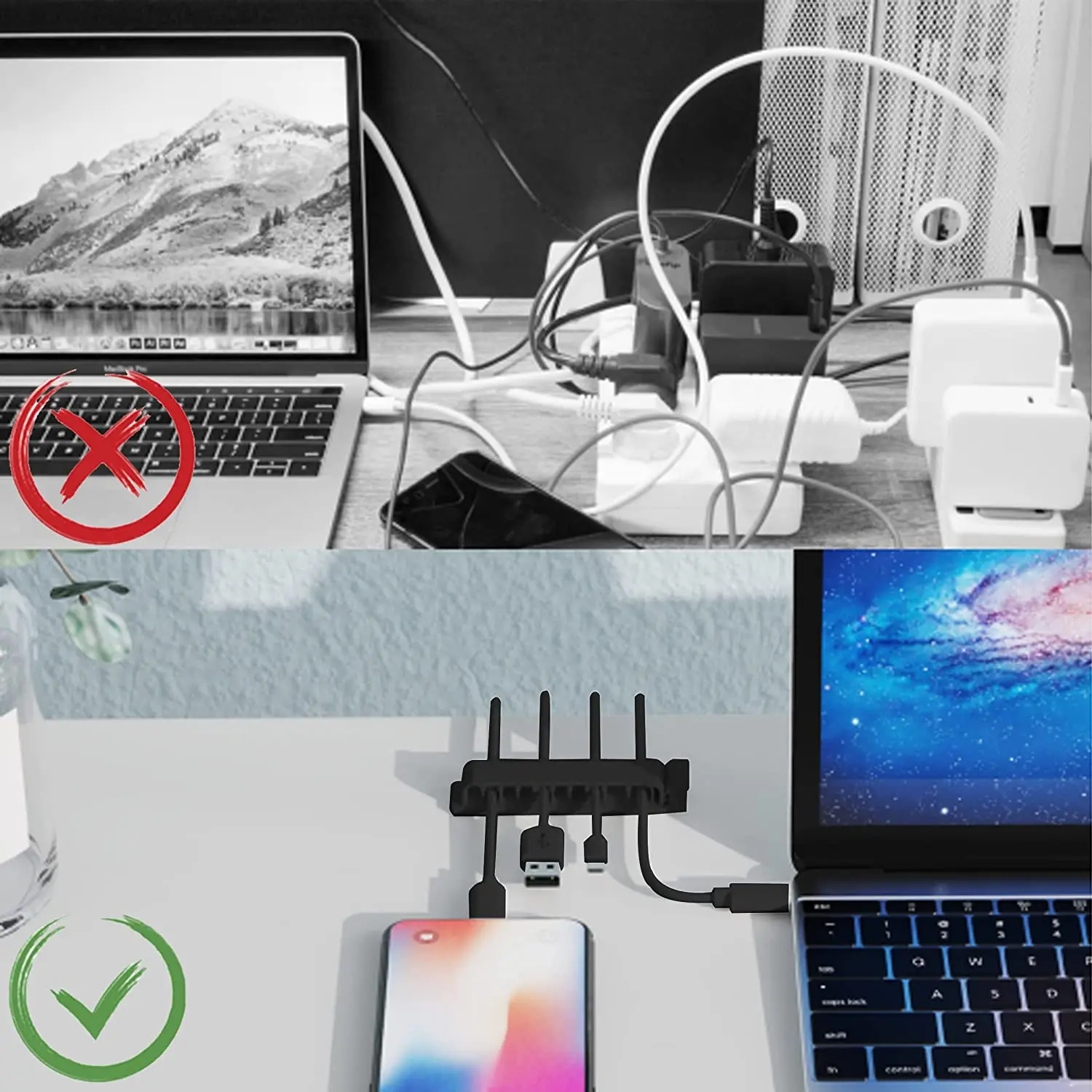 ケーブルオーガナイザー、コードマネジメント、ワイヤーホルダー - Cable Organizer のレビューと価格