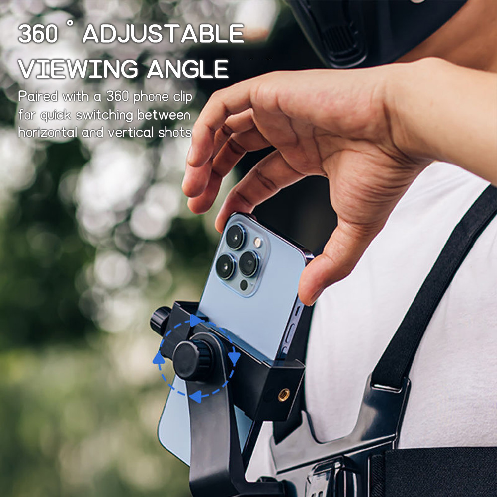 チェストマウント式スマホストラップホルダー 調節可能な伸縮性 - Cable Organizer のレビューと価格