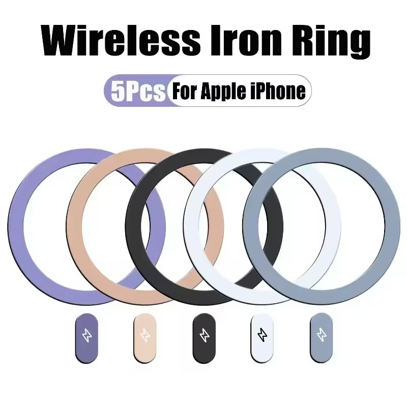 5/1個入りメタルプレートステッカーリング ユニバーサルワイ - Wireless Charger のレビューと価格